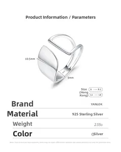Macro detail of S925 sterling silver irregular hollow ring with 10.5mm width and 2.55g weight