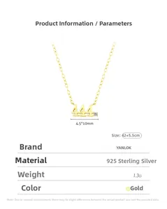 Detail showing S925 sterling silver lucky number 444 pendant with a small zircon accent