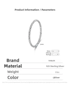 Macro shot of 1mm twisted rope s925 sterling silver ring showing precise width measurement