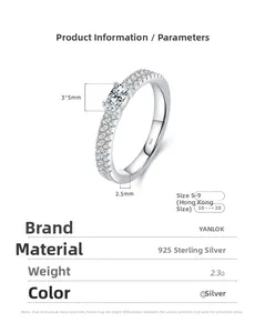 Detail view of double-layer S925 sterling silver ring with 3x5mm oval stone and 2.5mm band