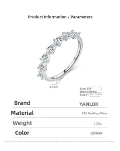 Macro view of S925 silver ring featuring pear-cut stones and 1.3mm slim band detail
