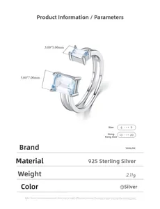 Macro view of dual-layer S925 silver ring with 2.11g weight and blue gemstones