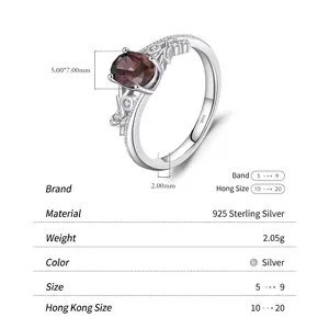 Vintage 925 sterling silver ring with oval red gemstone and intricate hollow patterns