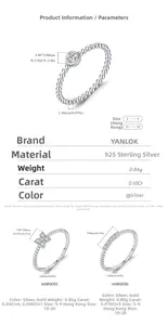 Detailed specs of s925 silver rings with diamond-cut stones and carat weight details