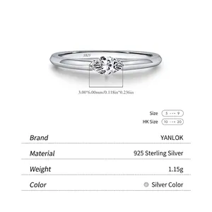 Minimalist S925 sterling silver ring featuring a sparkling marquise-cut zircon gemstone