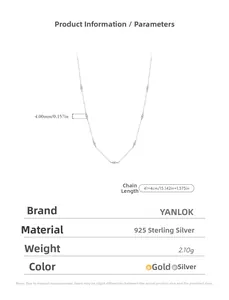 Dettaglio della collana choker in argento 925 con dimensioni e peso di circa 2,10g
