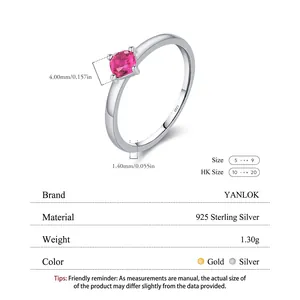 S925 Sterling Silver Ring with 4mm Round Red Opal and Pavé Diamonds in 45-degree angle view