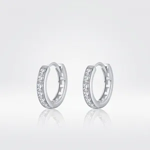 925 Sterlingsilber U-Förmige Ohrringe Für Damen Inlay Strass Hohl Design Personalisiert Trendig Schmuck Geschenk