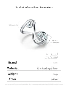 Macro detail of S925 sterling silver ring showing round and pear shape sparkling diamonds