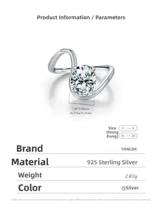 Detail view of S925 sterling silver ring showing 7x9mm oval cubic zirconia and 2.80g weight