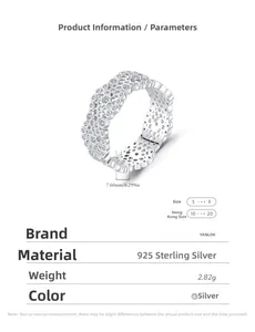 Detailed macro view of S925 sterling silver hollow honeycomb ring with 7.60mm width and 2.82g weight