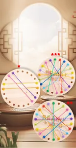 Three levels of wooden brain knots puzzles showing untie rope logic challenges
