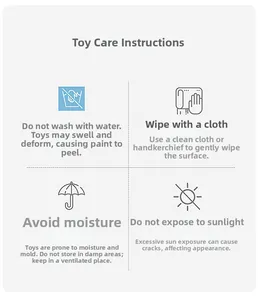 Detailed cleaning and maintenance guide for wooden educational toys with safety icons