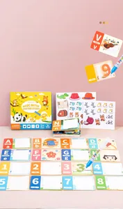 Educational magic water drawing cards set with alphabet and number learning for toddlers