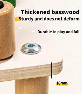 Detailed view of the 10mm thick basswood board with durable layered wood texture