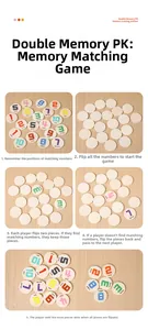 Educational wooden memory chess game for kids showing step-by-step digital gameplay