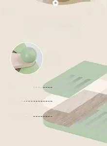 Détail de la peinture à l'eau multicouche et texture du bois naturel sur machine à café jouet