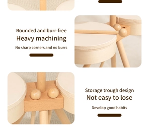Detail of rounded burr-free wooden drum edges and convenient drumstick storage slot