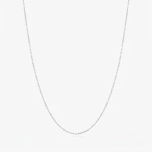 Collana a Catenina in Argento Sterling 925 per Donna Minimalista Semplice Fine Catena a Serpente Scatola Croce Gioielli Regalo