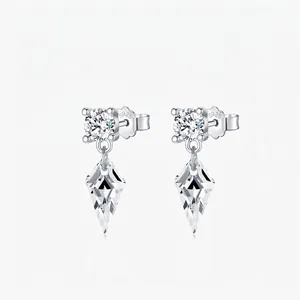 Exquisite S925 Sterlingsilber Ohrhänger Für Damen Luxus Irreguläre Drachen Zirkonia Ohrringe Elegantes Schmuck Geschenk