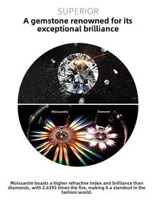 Moissanite vs diamond fire comparison showing superior brilliance and refractive index