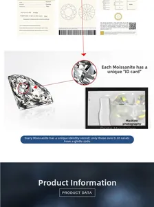 Macro view of moissanite diamond laser inscription with GRA certificate verification