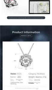 Macro detail of 0.5ct moissanite S925 silver star pendant with dimension specifications