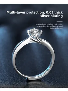Details des 925er Silberrings mit 0,03 mm Nanobeschichtung für langen Farberhalt