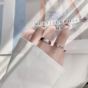 Moissanite 925 sterling silver angel wing rings for couples with elegant natural shadows