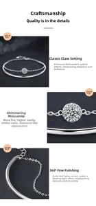 Λεπτομερής κοντινή λήψη πέτρας Moissanite σε ασήμι S925 με επαγγελματικό δέσιμο νυχιών