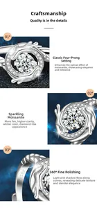 Macro details of S925 sterling silver dragon ring showing four-claw moissanite setting