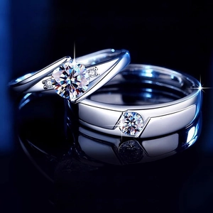 Moissanite Moebius Adjustable Ring S925 Sterling Silver With GRA Certificate For Women Men Sparkling Jewelry Valentine Gift Moebius Ring