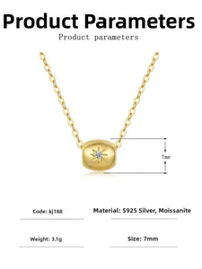 Makroaufnahme des 925er Silberzylinders mit 14K Goldbeschichtung und Moissanit-Stein