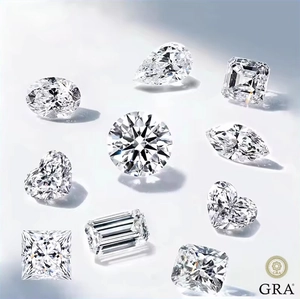 Loose Moissanite D Color VVS Heart Princess Pear Oval Emerald Asscher Marquise Cut Gemstones With GRA Certificate Lab Created Stone