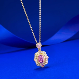 Exquisite S925 silver necklace featuring a lavender ice-cut oval gemstone pendant