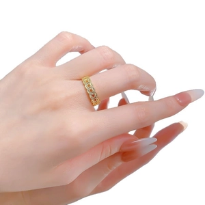 Elegant S925 sterling silver gold plated ancient coin ring in a minimalist vintage style