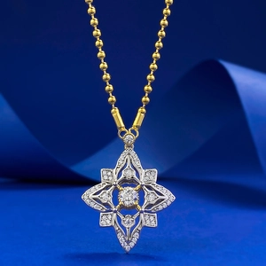 Luxurious 925 Sterling Silver Clover Pendant Necklace For Women Geometric Starburst Rhinestone Inlaid Adjustable Chain Jewelry