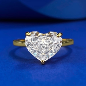 Elegant 925 Sterling Silver Heart Ring For Women Fashion Inlaid Rhinestone Daily Versatile Jewelry Anniversary Gift