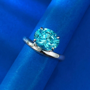 Elegant 925 sterling silver ring featuring a large oval-cut aquamarine blue gemstone