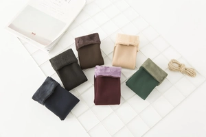 Detailansicht der dicken Thermo-Fleecefütterung in sechs Farben für warme Wintersocken