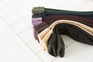 Detail von 8 Farben mit dickem Fleece-Futter auf Thermo-Wintersocken für Wärme