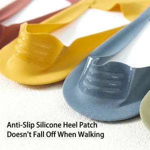 Ice silk no-show socks with non-slip silicone strips on heel for secure fit and comfort