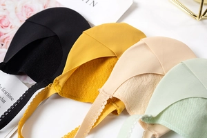 Close-up of four colors of ice silk forefoot socks with non-slip wavy elastic straps