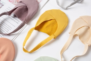 Detailed top view of multi-color seamless ice silk half socks with non-slip heel straps