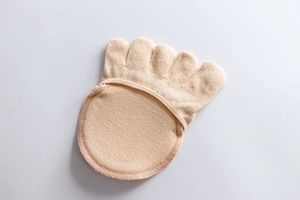 Detailed close-up of nude five-toe half socks with knitted cushion for high heel comfort