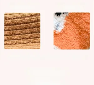 Comparaison détaillée entre la texture polaire corail et le tricot de coton standard