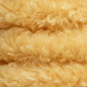 Thick warm yellow coral fleece socks with soft plush texture for winter home wear