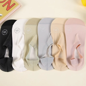 6er-Set atmungsaktive Mesh-Füßlinge in den Farben Schwarz Weiß Grün Blau Nude und Rosa