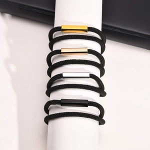 Stainless Steel Double Layer Milan Rope Braided Bracelet For Women Men Magnetic Clasp Geometric Minimalist Unisex Jewelry Gift