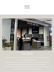Histoire de la marque AILMAY et vue de la boutique pour bijoux en argent de qualité
